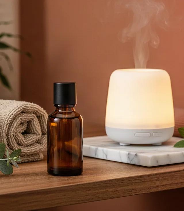 Yoga with Essential Oils Diffuser Stretching Ritual