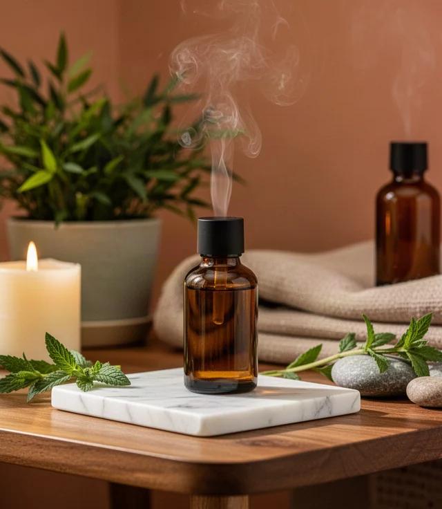 Masaj de seară în cuplu cu uleiuri doTERRA