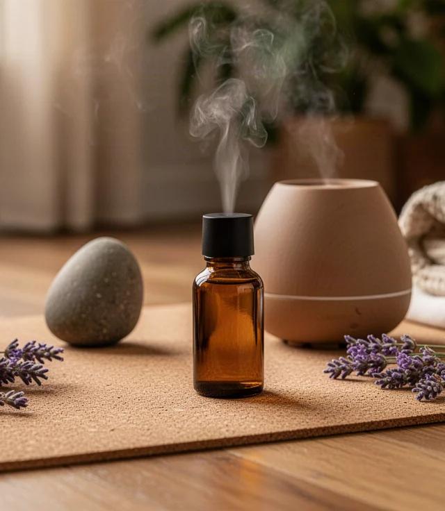 Yoga met etherische oliën voor ontspanning