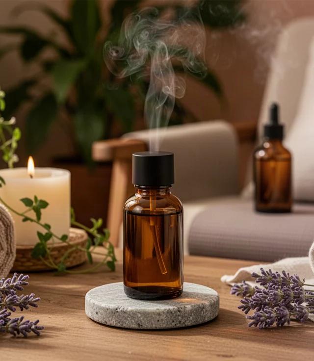 Masaje para dos y aromaterapia en casa