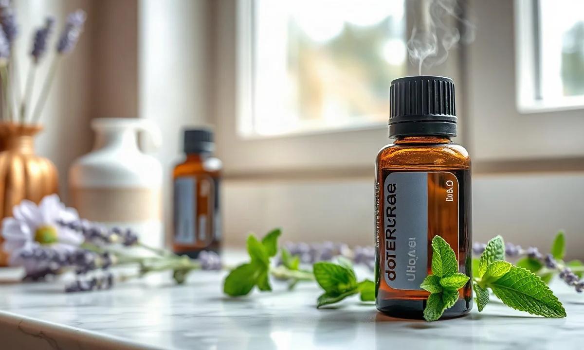 doTERRA Pfefferminzöl bei Kopfschmerzen an Stirn und Schläfen