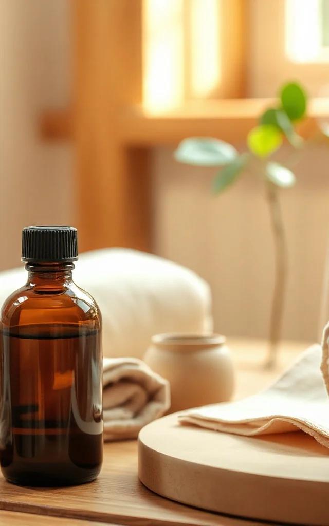 Masaje relajante con Deep Blue y aceite de coco