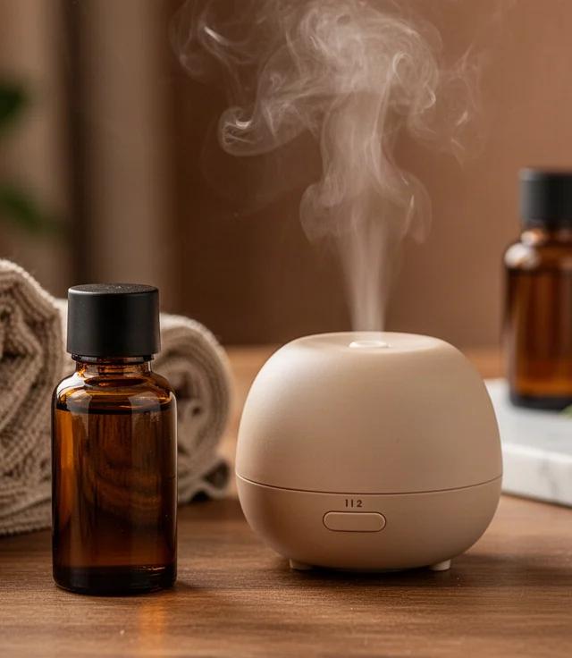 Diffusore accanto al tappetino yoga, la guida pratica