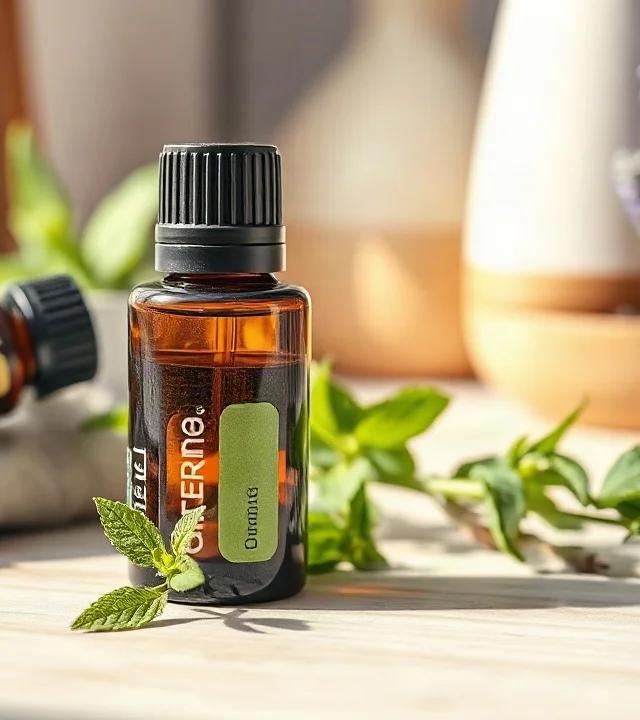 Aceite esencial de menta para dolores de cabeza