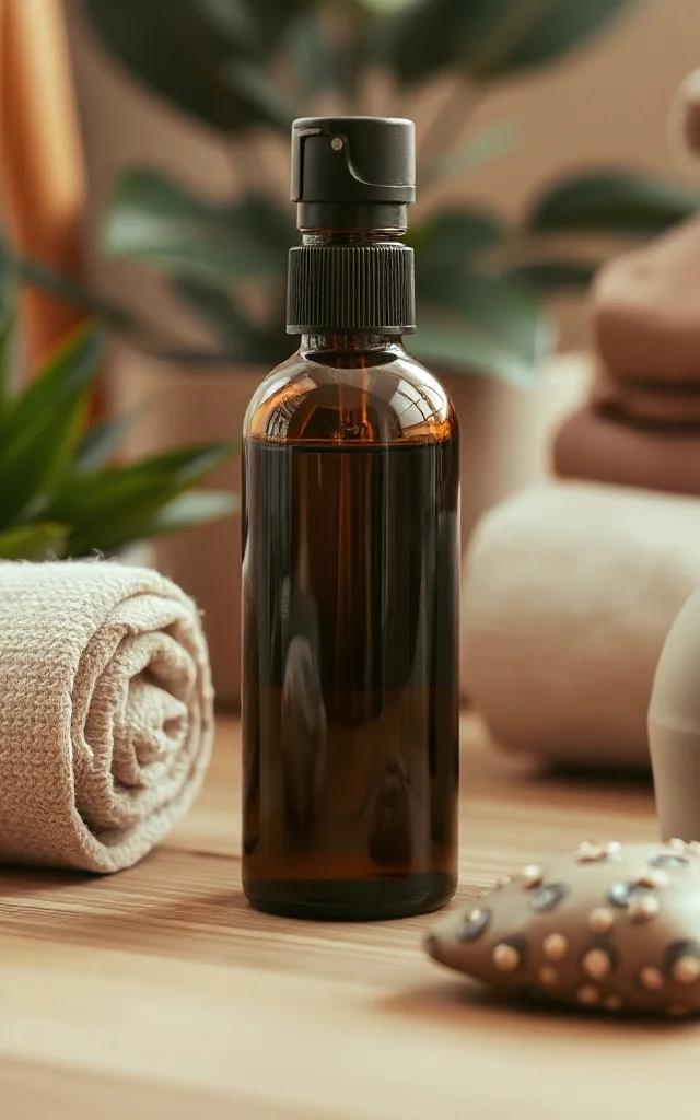 Diffuser naast de yogamat voor rust en geur