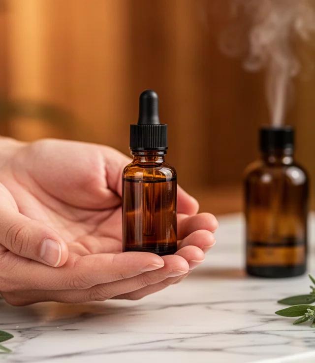 Automasaje de cuello y pies con aceites esenciales