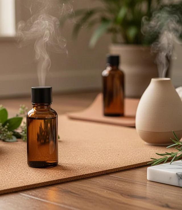 Stretching acasă cu arome pentru relaxare profundă