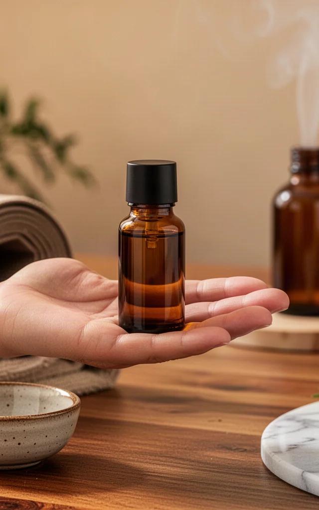 Rozcieńczanie olejku AromaTouch przed masażem