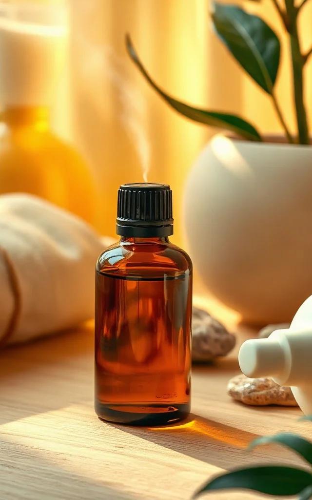 مناشف دافئة وزيوت أساسية طقس منزلي
