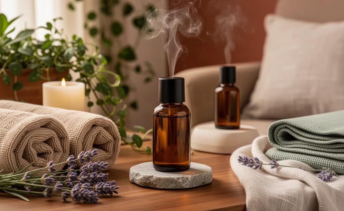 Massagem em casa para acalmar a mente com óleos essenciais