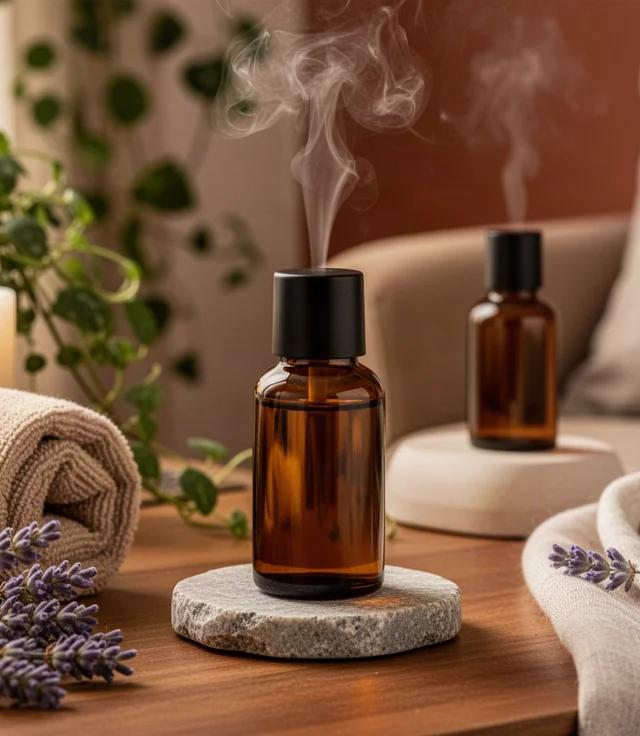 Massagem em casa para acalmar a mente com óleos essenciais