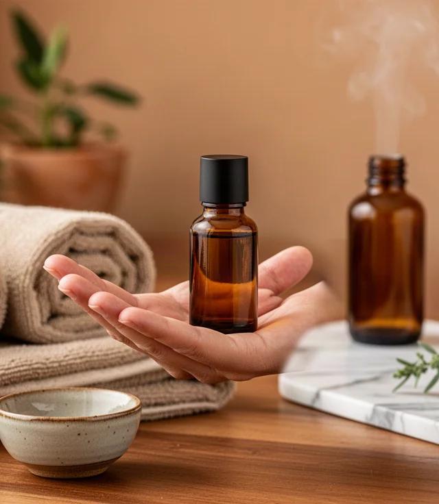 Hand- en voetmassage met etherische oliën thuis