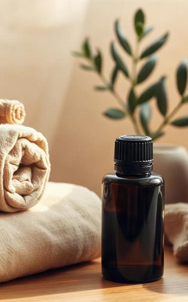 Ritual de bienestar con aceites esenciales en casa