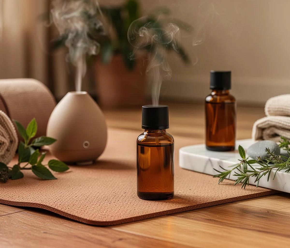 Yoga met etherische oliën voor een rustige avond