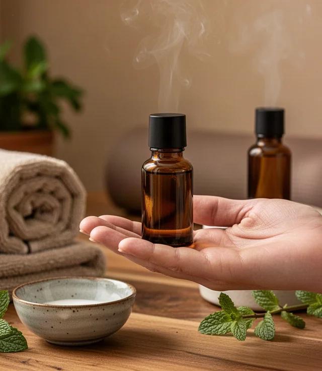 Peppermint Oil Foot Ritual, A Cooling Evening Guide