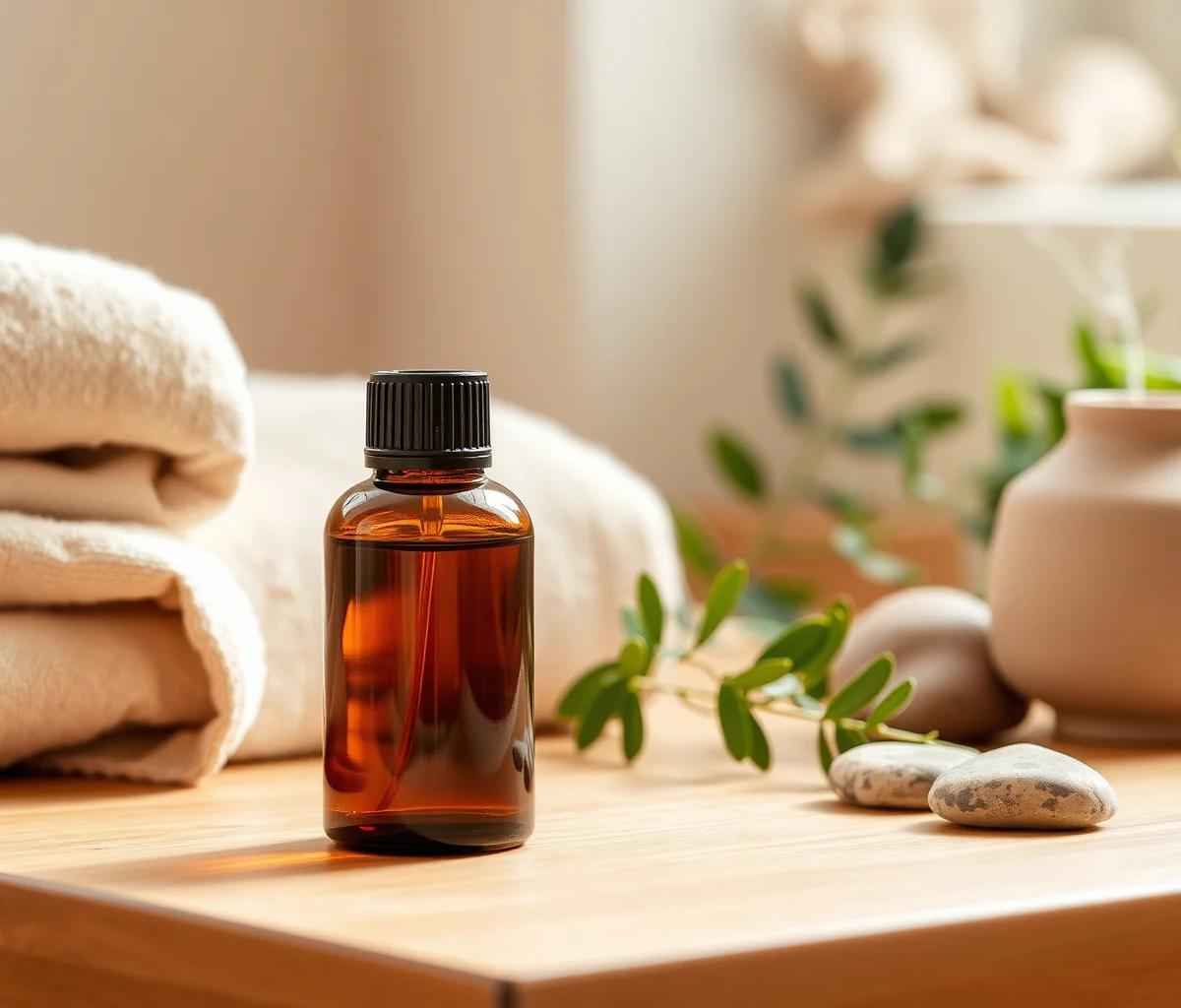 Warm Towels and Essential Oils Ritual at Home
