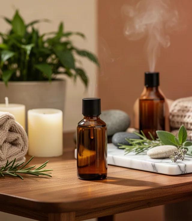 Masaje nocturno en pareja con aceites para dormir mejor