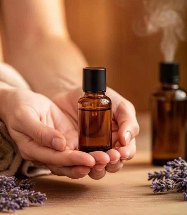 Automassage de la nuque à la lavande, rituel doux