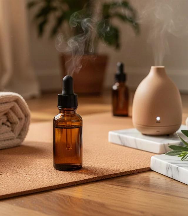 Yoga con oli essenziali o massaggio aromatico, scelta